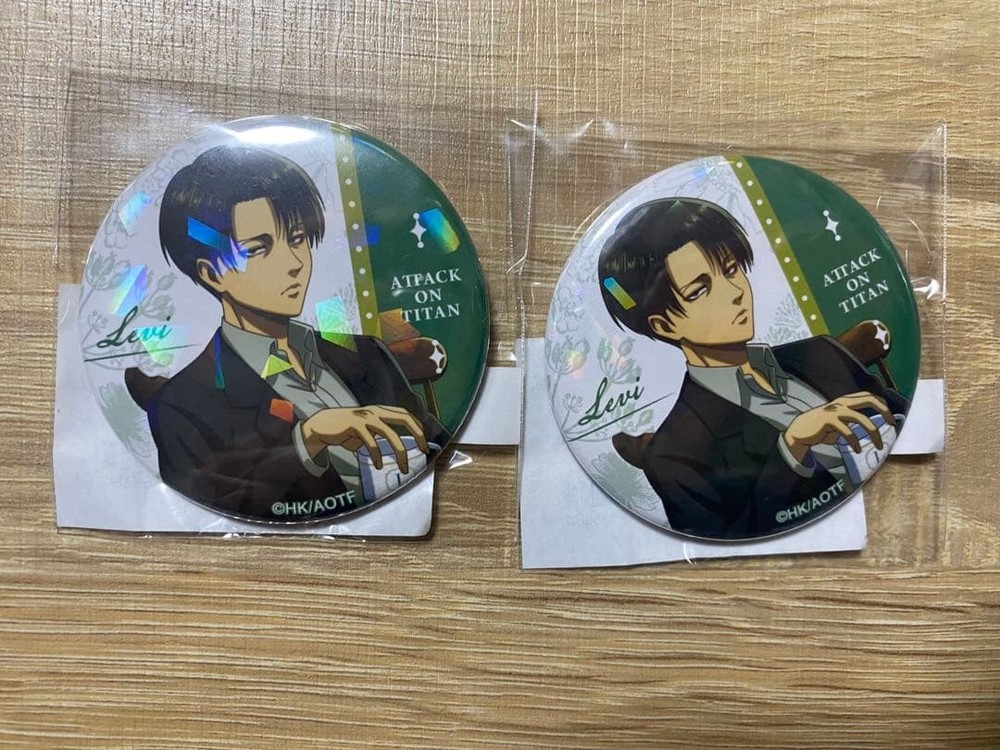 Attack on Titan Levi Can Badge Tea Time Lottery Mate