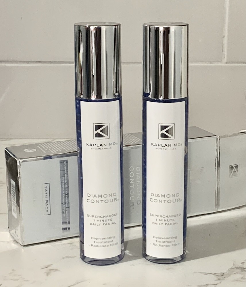 Twin Pack 2pc KAPLAN MD Diamond Contour Supercharged 1 Min Daily Facial NIB