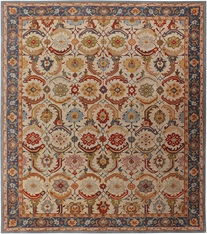 Traditional Design Hand Tufted Nz Wool Rug Color Multicolor Handmade Carpet Rug
