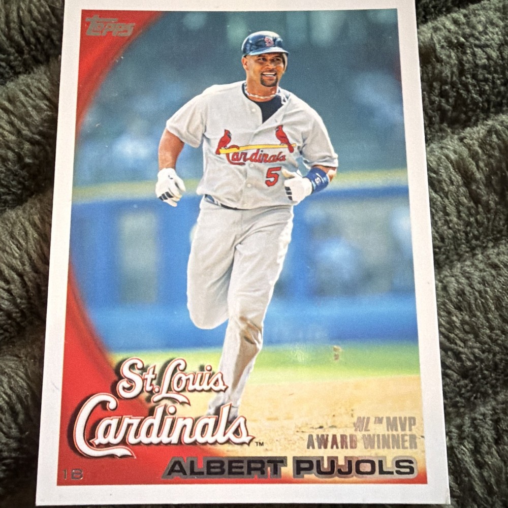 Topps 2010 Albert Pujols #327 St. Louis Cardinals MLB NL MVP Award Winner