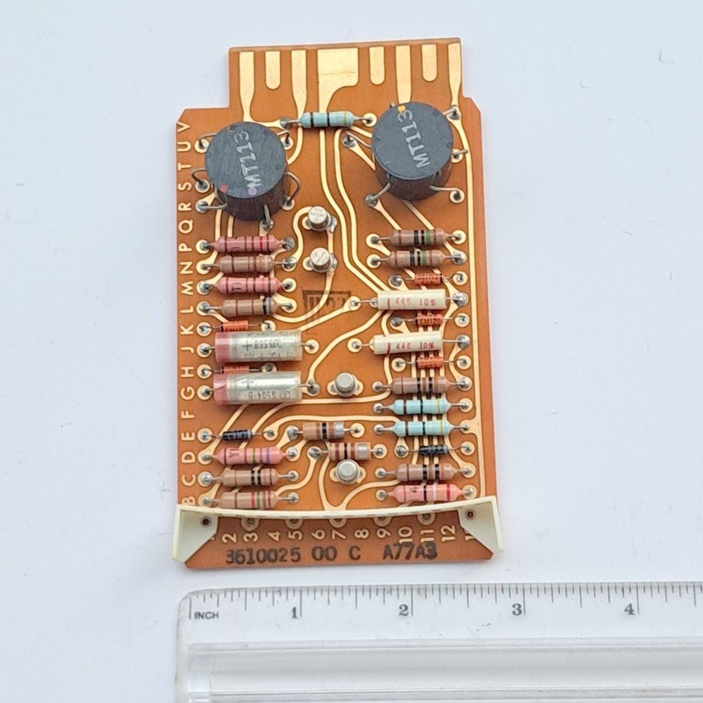 Vintage Univac 1970s Module Gold Edge Discrete Transistor Logic