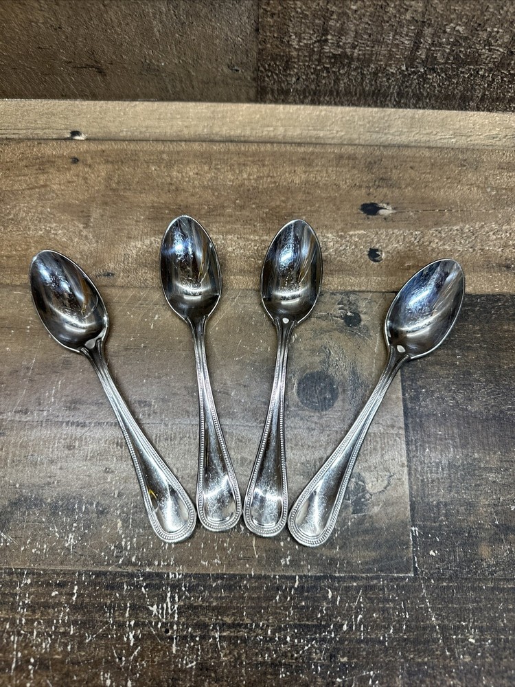 Reed & Barton Boston Pearl Teaspoons Lot/4 Used Korea