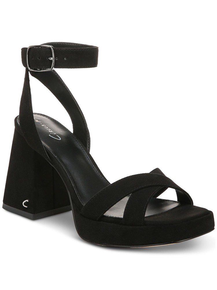 Sam Edelman Circus Kaitlyn Black Flare Heel Sandals Women's Size 8 M