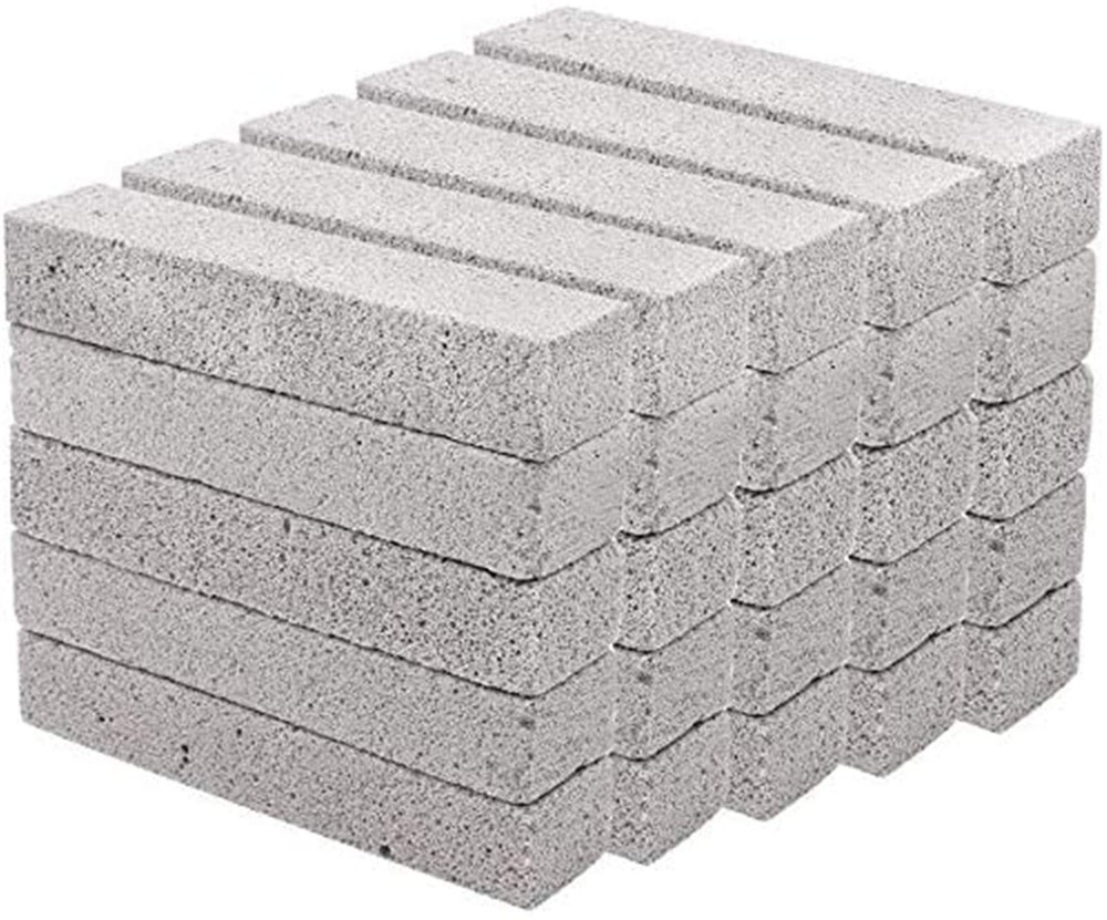 Hatoku Pumice Stones for Cleaning Grey Pumice Scouring Pad - Pack of 25