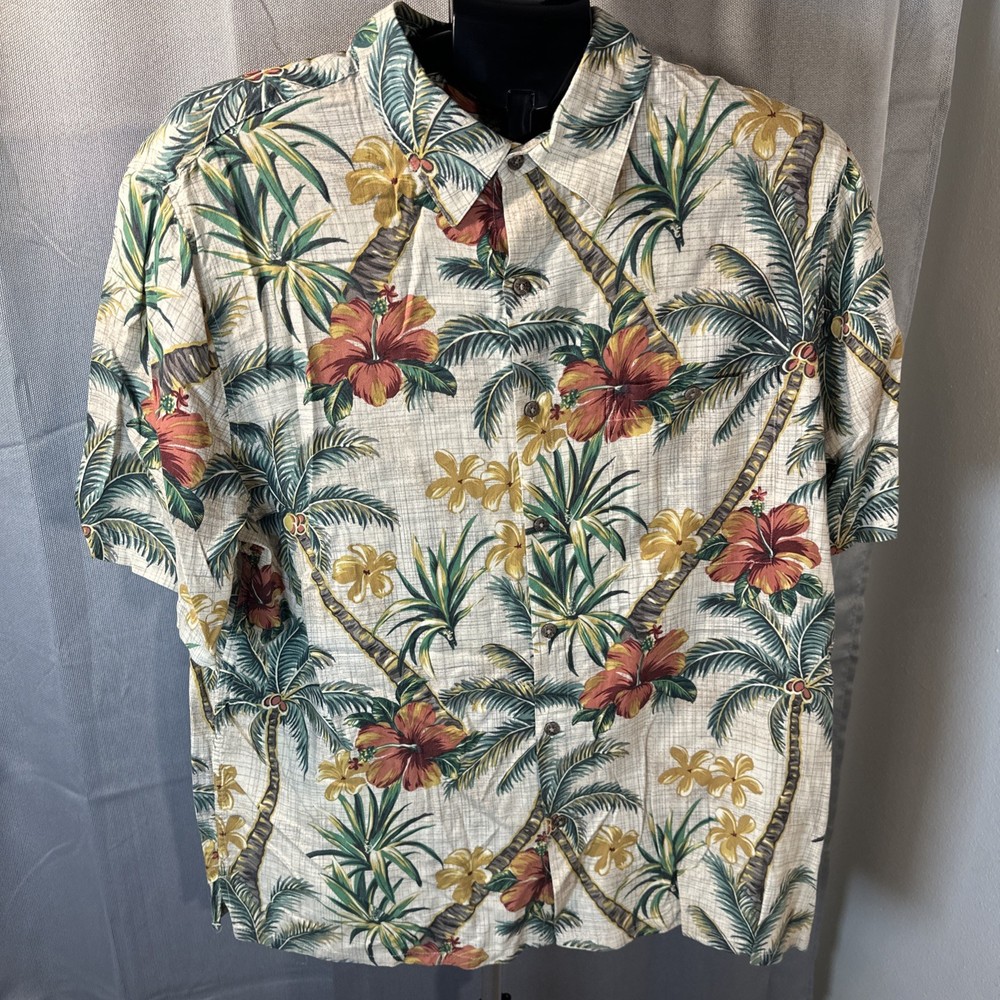 Batik Bay Men’s Rayon Tropical Hawaiian Button Up Short Sleeve Shirt XL