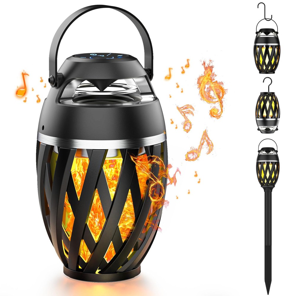 Gifts for Men,Outdoor Speakers Bluetooth Waterproof with LED Torch, Gadgets f...