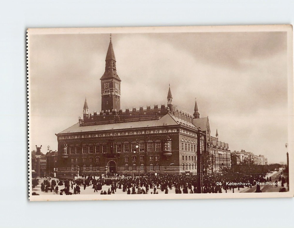 Postcard City Hall Copenhagen Denmark