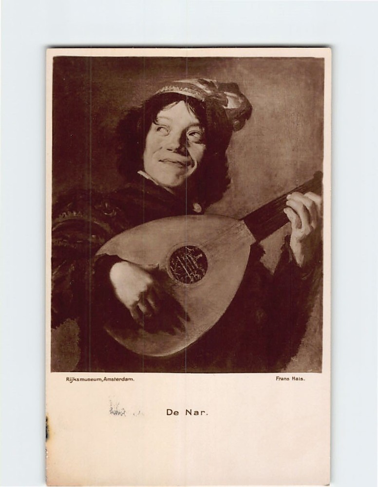 Postcard The Jester Painting by Frans Hals