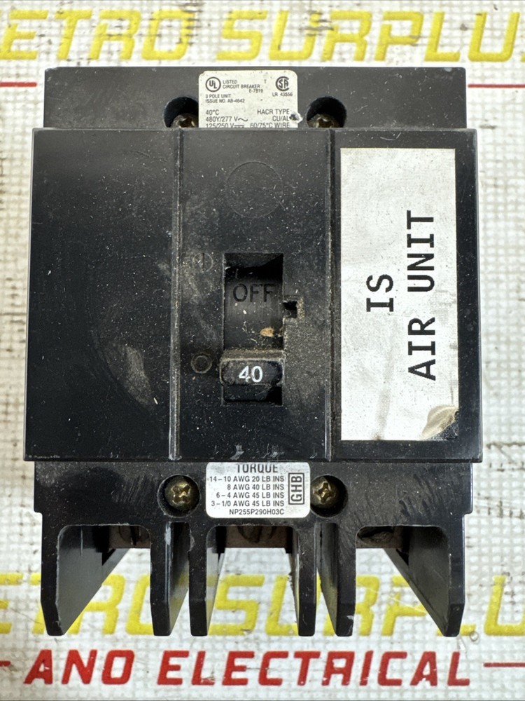 Eaton GHB3040 Main Breaker