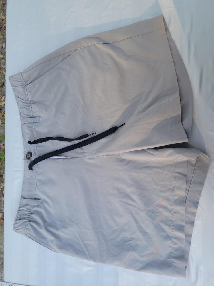 Chubbies Shorts Mens XL Gray 6 Inch Inseam Elastic Waist Drawstring Stretch