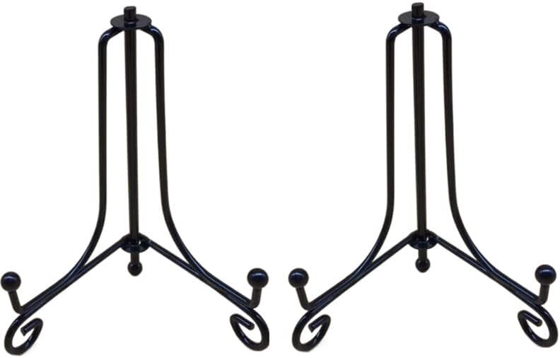 8 Inch Black Anti-Slip Display Easel Stand for Pictures and Frames