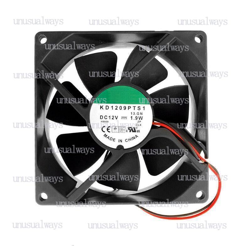 For KD1209PTS1 9025 2-Wire Silent Cooling Fan DC12V 1.9W 9CM 90mm #F22