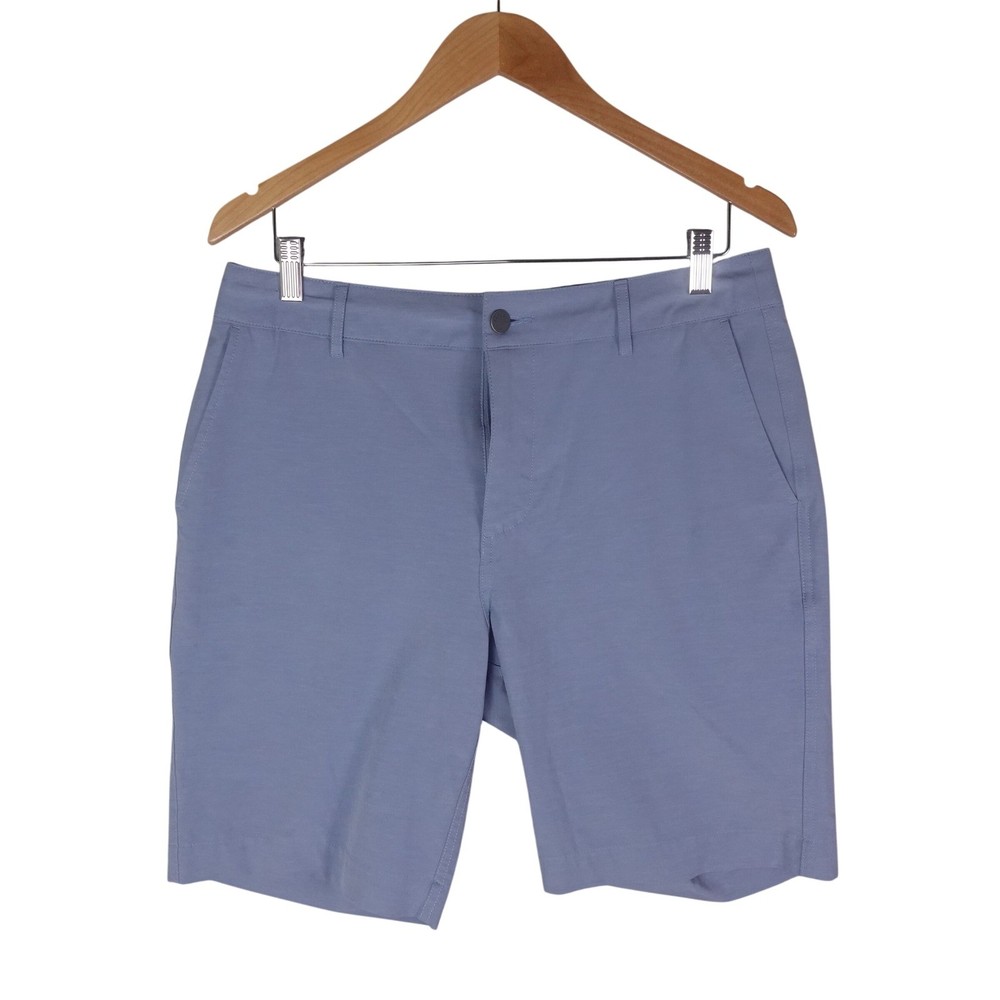 Faherty All Day Shorts Mens 32 Light Blue Recycled Stretch Hybrid Casual Swim