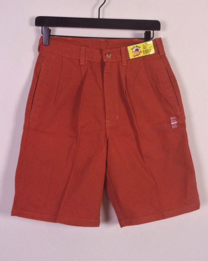 vintage 80s Duck Head NWT NOS Deadstock Cinnamon Canvas Shorts SZ 29