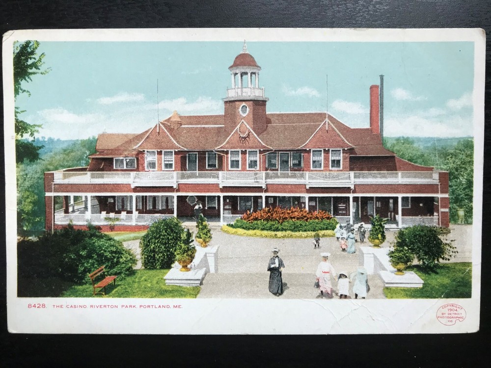 Vintage Postcard 1901-1907 Casino, Riverton Park, Portland, Maine (ME)