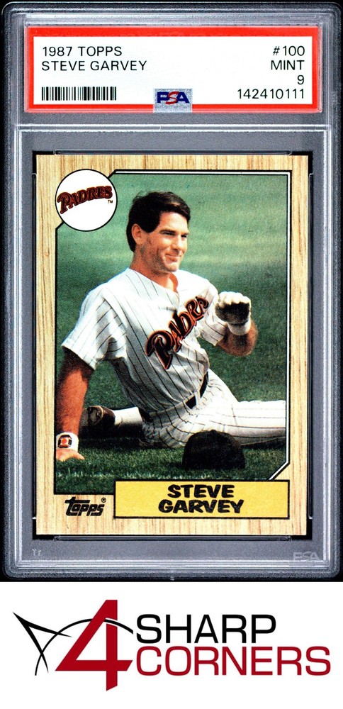 1987 Topps #100 Steve Garvey Padres Psa 9Fulfilled by 4SC: eBay’s top consignment choice
