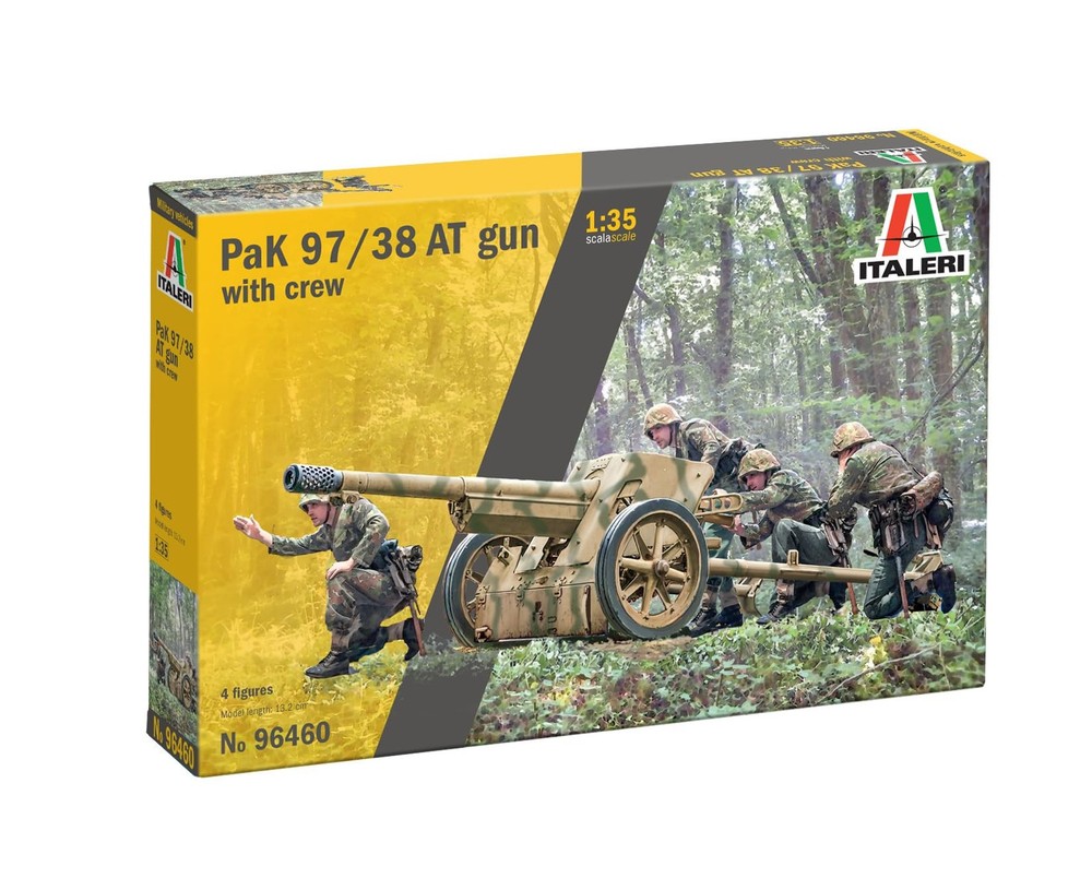 Italeri 96460 Pak 97/38 AT Gun with Crew, 1:35 Scale, Plastic Model Kit/Model AsAnother great item from Rarewaves USA | Free delivery!