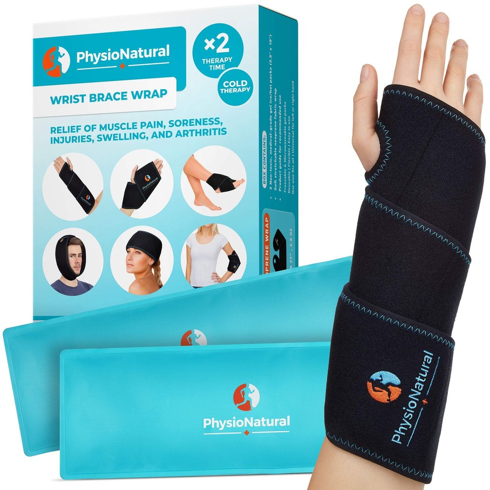 Cold Therapy Wrist Ice Pack Wrap for Instant Pain Relief and Swelling