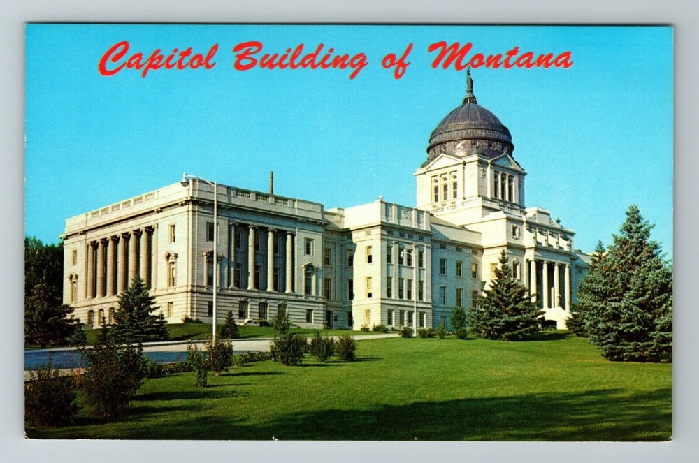 Helena MT-Montana, Capitol Building, Exterior, Vintage Postcard