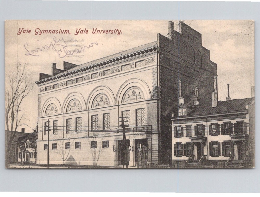 Yale Gymnasium Yale University New Haven CT Postcard 1905 Postmarked