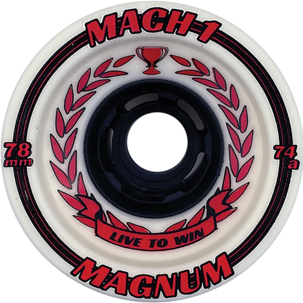 Venom Magnum Mach-1 Gallo24 78mm 74A White/Red/Black Skate Wheels (Set of 4)