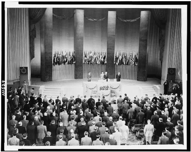 Photo:Roosevelt,United Nations' security conference 1945