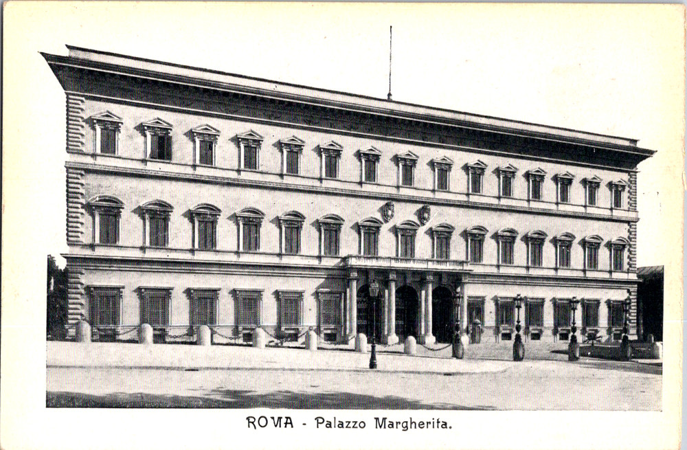Vintage Postcard Palazzo Margherita Architecture Rome Italy