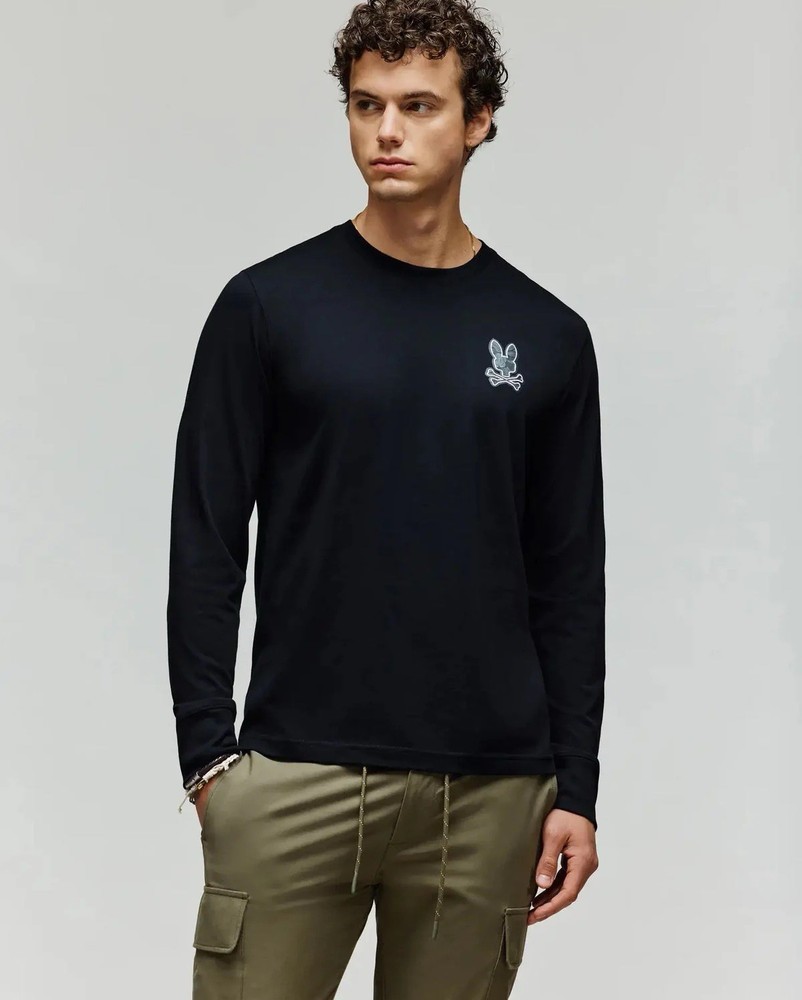 Psycho Bunny Rowan Long Sleeve Graphic Tee Size Large Nwt
