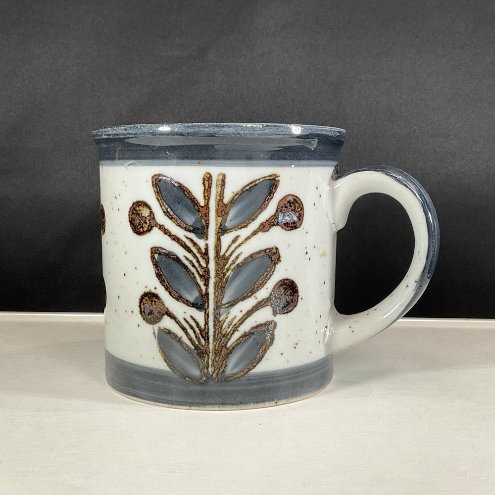 Vintage Otagiri Styled Hand Painted Speckled Stoneware Coffee Mug Collectable