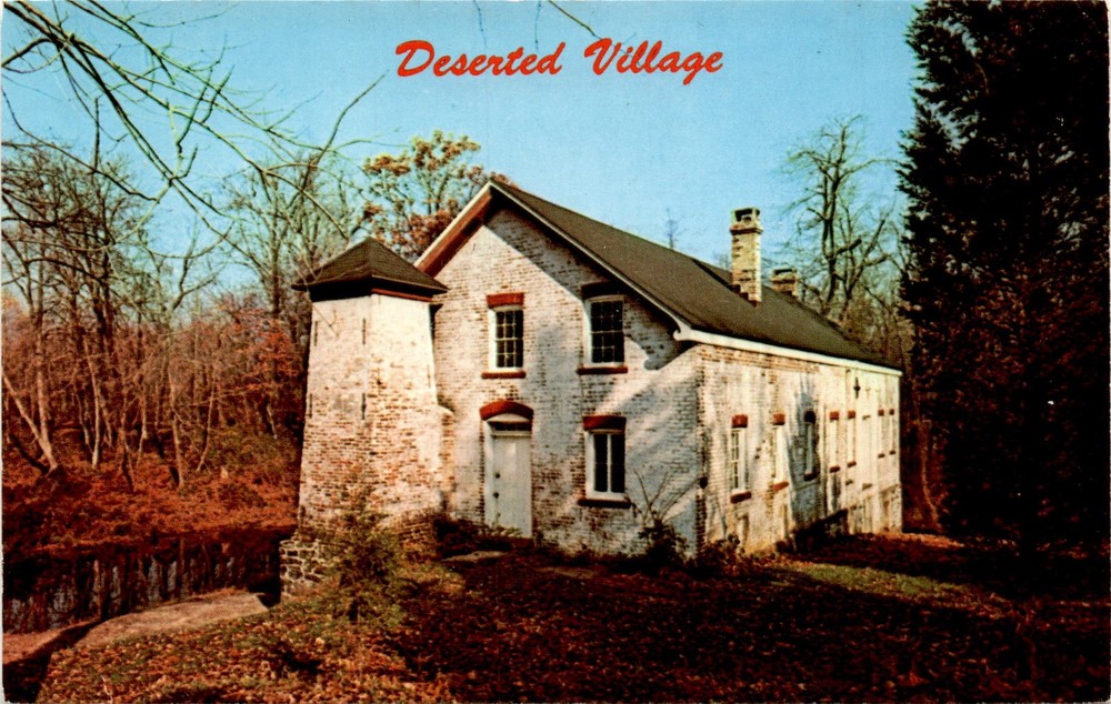 Deserted Village, Allaire Village, N. J., Parco, Parlin Color Co Postcard
