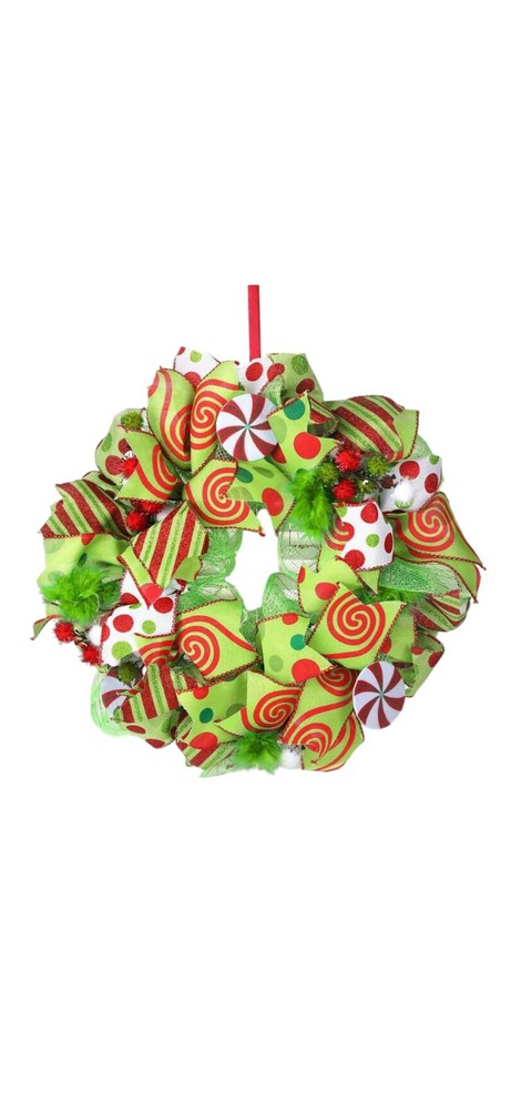 14-inch Multicolor Christmas Door Wreath