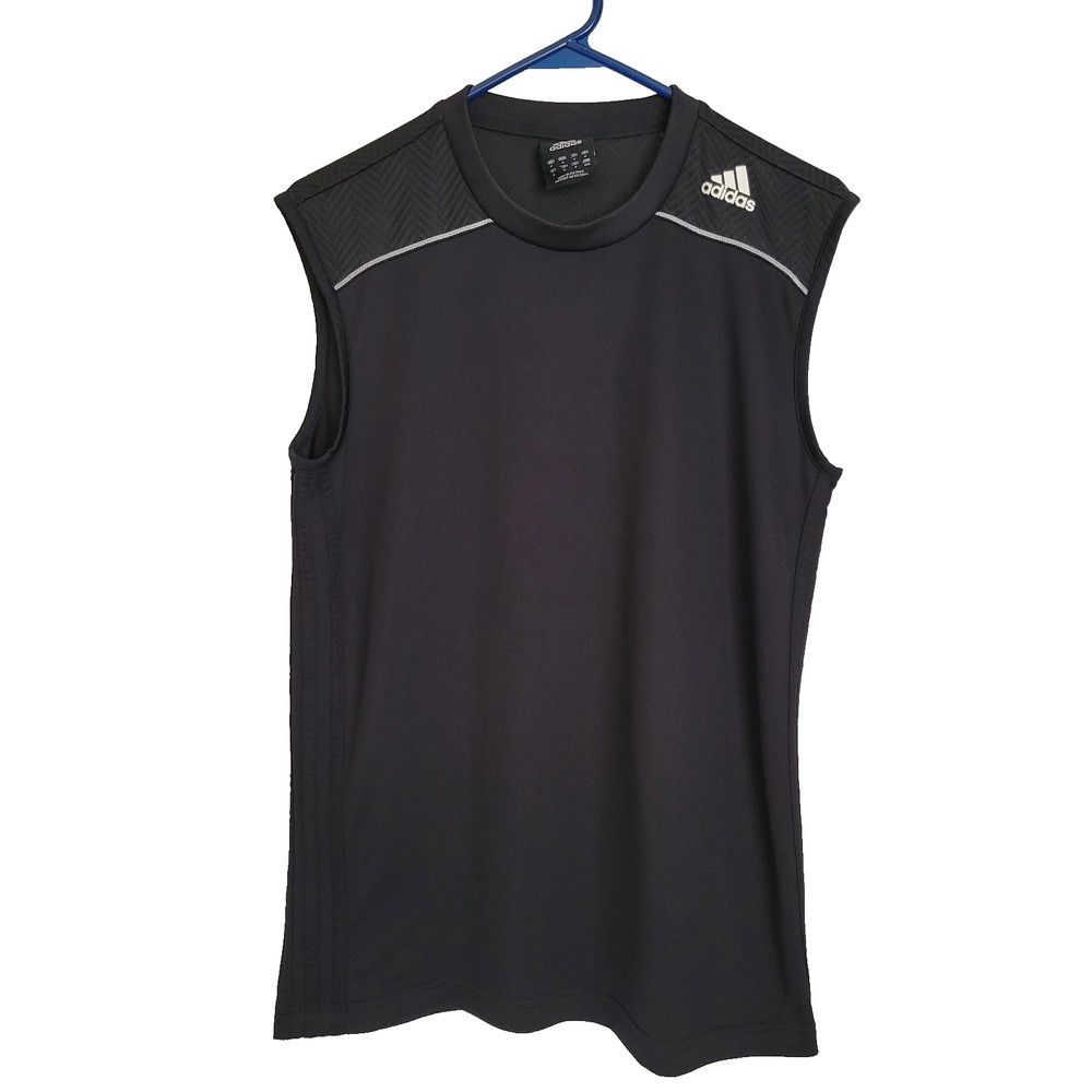 Adidas Climalite Sleeveless Shirt Men’s Medium Black Athletic Gym Tank
