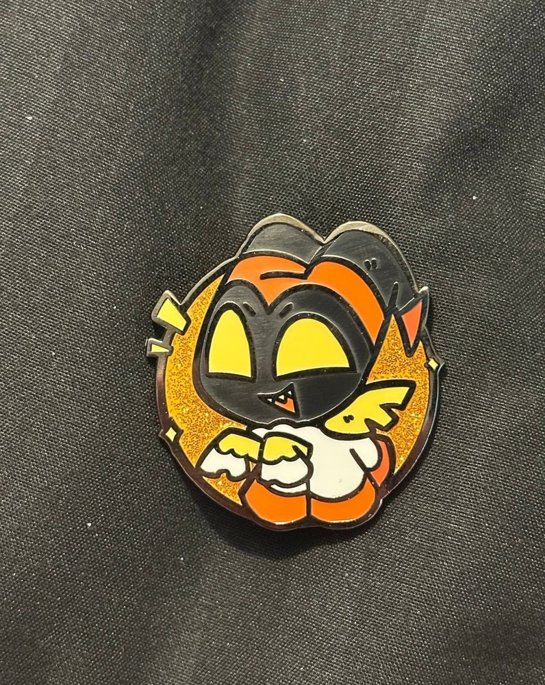 Adam Hazbin Hotel Chibi Halloween Fanmade Enamel Pin
