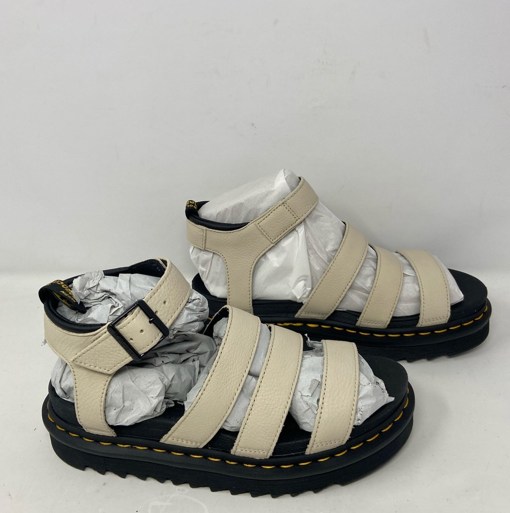 Dr. Martens Blaire Sandals Parchment Beige Pisa Leather Women’s US 9 30706292