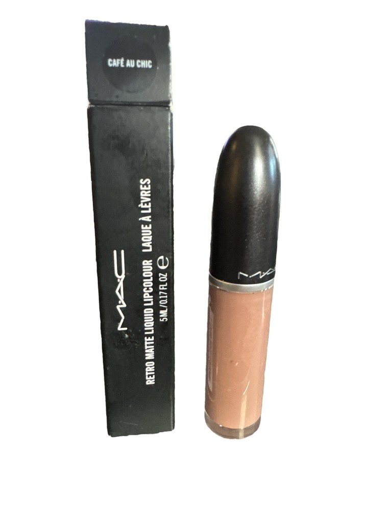 NEW MAC Retro Matte Liquid Lipstick Cafe Au Chic Full Size in Box