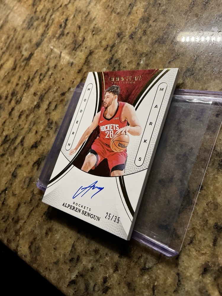 2024-25 Immaculate Alperen Sengun On Card Auto Gold #/35 Final Year Panini NBA!