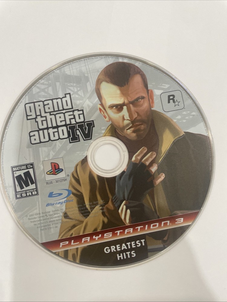 Grand Theft Auto IV [Greatest Hits] (PlayStation 3, 2008, Ps3) Disc Only!