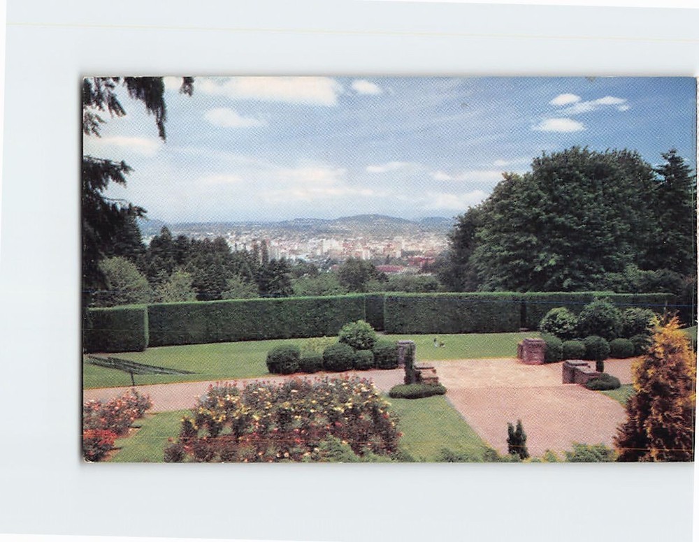 Postcard The Garden Theater In Washington Park Portland Oregon