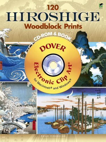 120 Hiroshige Woodblock Prints (CD-ROM + Book)  paperback Used - Very Good