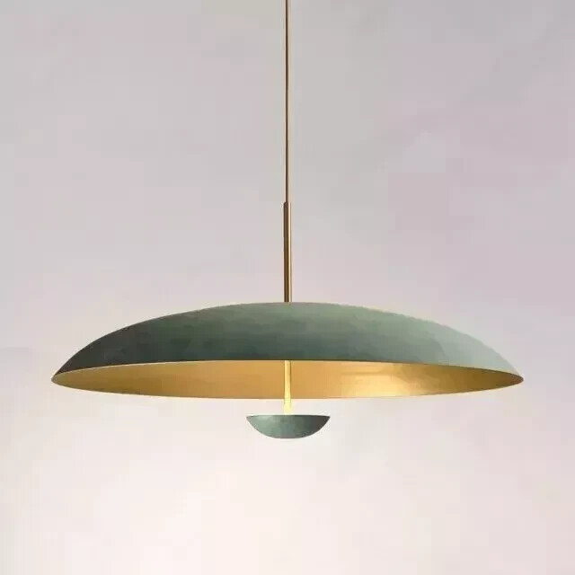 1950 Mid Century 1 Light Modern Rust Pendant Sputnik chandelier Light Fixture