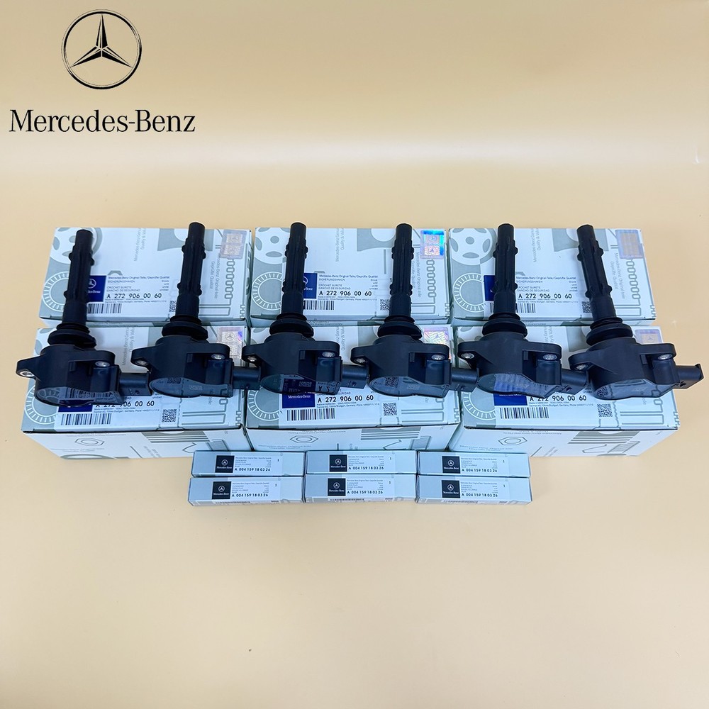 Mercedes 6 Pack 19005267 UF535 Ignition Coils & Spark Plugs for C250 GL450 ML350