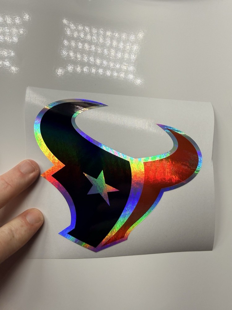 Texans Holographic Vinyl Decal