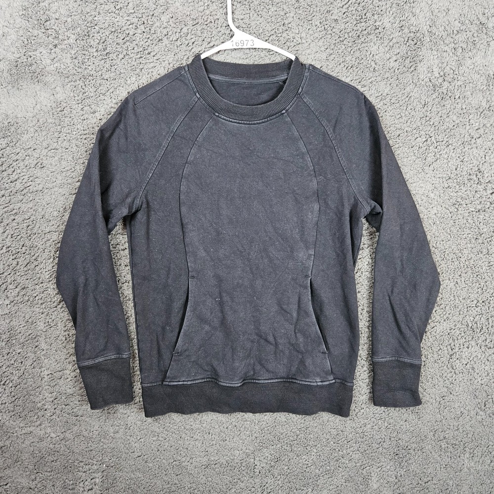Lululemon Long Sleeve Crewneck Scuba Sweatshirt Women’s Size 6 Black