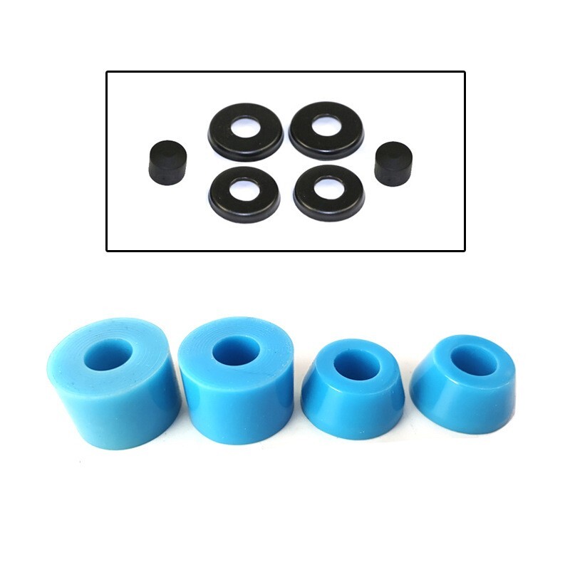 Skateboard Bushings, Long-Board Truck Bushings Washers Pivot Cups Set, Blue