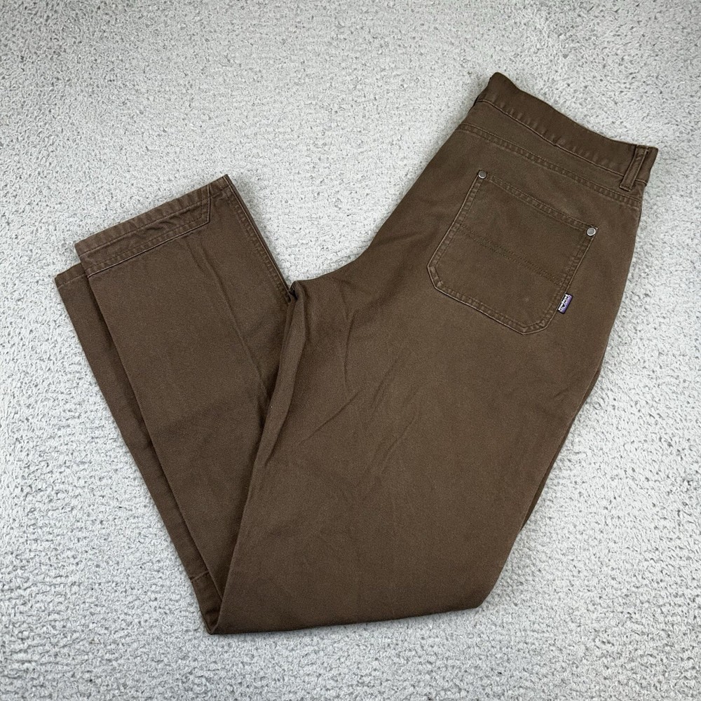 Patagonia Men’s Double Knee Shop Pants Hiking Outdoor Organic Cotton Size 36