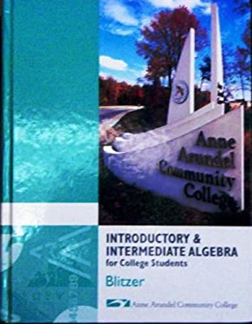 Introductory and Intermediate Algebra for College Students RobertFree US Delivery | ISBN:0555017869