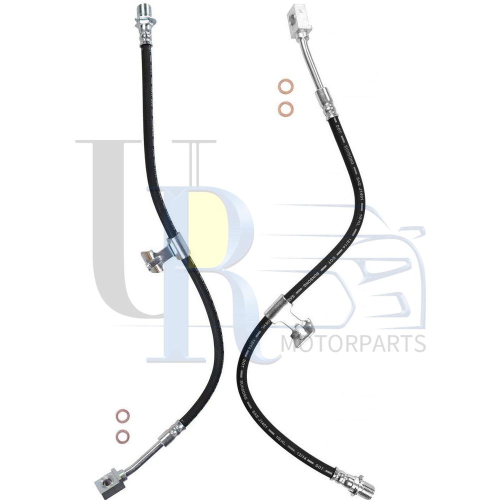 Fits Chevrolet C30 1979-1984 1985 1986 2pcs Sunsong Brake Hydraulic Hose Front