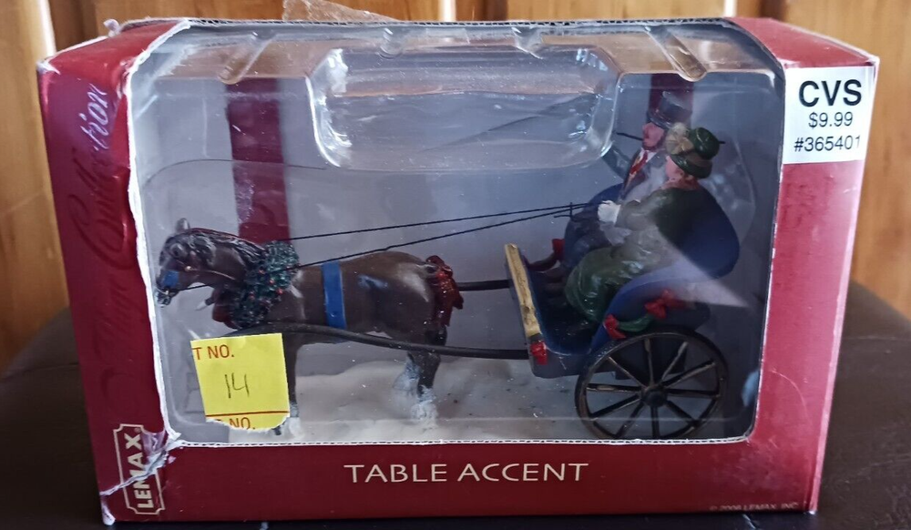 Lemax Buggyride Courting Table Christmas Village Accent 63568  -image