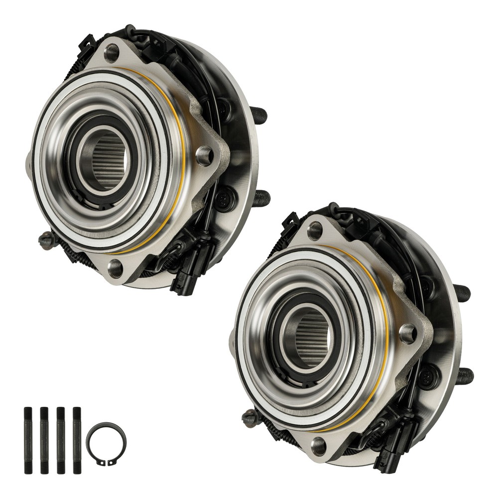 Pair Front Wheel Hub Bearings for 2011-2016 Ford F-250 F-350 Super Duty 4WD DRW