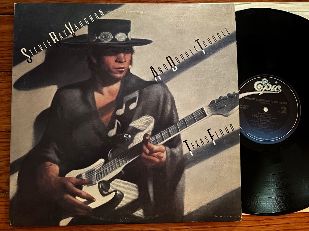 Stevie Ray Vaughn lp Texas Floor **Epic** 1983 VG+